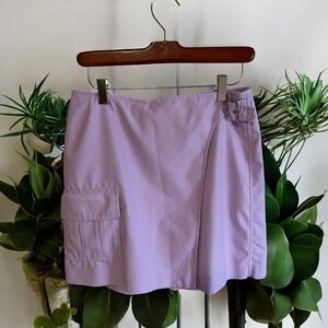IZOD Womens Skort‎ X-Tra Dry Lilac Purple Mini Cargo Buckle Accent Size 6